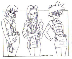 3 of my fav. DBZ girls... Thanks a million Jorieke!